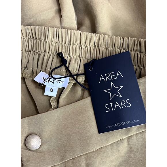 NWT Area Stars Olive Green High-waist Pockets Silky Cargo Jogger Pants Size S - Picture 7 of 9